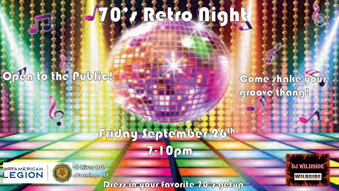 70's Retro Party - Sept 26 1